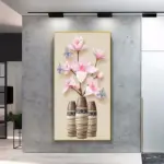 ⁦لوحات فنية جدارية على شكل فراشة وزهرة بتصميم كلاسيكي على الطراز الصيني⁩ - الصورة ⁦18⁩