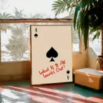 ⁦ملصق ورق لعب بسيط مطبوع عليه صورة فنية قديمة للمطبخ، ديكور جداري منزلي حديث بدون إطار⁩ - الصورة ⁦2⁩