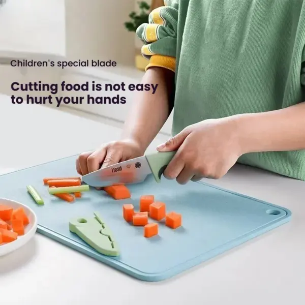 سكين مطبخ للأطفال سكين الفاكهة الأطفال لا تؤذي اليدين سلامة الطفل سكين المطبخ الصغير للتعليم المبكر للأطفال الصغار