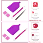 ⁦جموعة أدوات حرفية لتزيين المناظر الطبيعية على شكل جسر Ever Shine، فسيفساء ماسية، حديقة،⁩ - الصورة ⁦4⁩