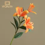 ⁦عرض ساخن، زهور زنبق مطبوعة ثلاثية الأبعاد من مادة البولي فينيل كلوريد، ديكور منزلي، باقة زهور زنبق بثلاثة رؤوس، تنسيق زهور الزفاف⁩ - الصورة ⁦12⁩