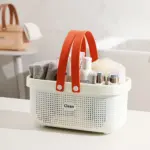 ⁦سلة غسيل بلاستيكية متينة، سعة كبيرة، منظم ملابس بمقبض من السيليكون لغرفة الاستحمام والحمام وغرفة الغسيل⁩ - الصورة ⁦4⁩