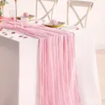 ⁦مفرش طاولة من الشاش شبه الشفاف، حكيم، شاش، قطعة مركزية للطاولة، غرفة طعام، ديكور زفاف عتيق، حفلات، أقواس، ديكور بوهو عتيق⁩ - الصورة ⁦2⁩