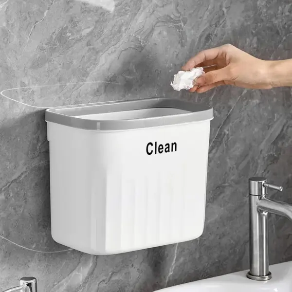 قمامة سلة معلقة للمطبخ – مساحة كبيرة مع غطاء ومساحة للتدوير!