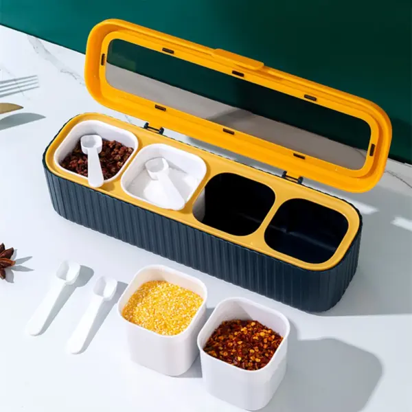 عبوة توابل متنقلة مضادة للتسرب – تصميم عملي للسفر والكشتري