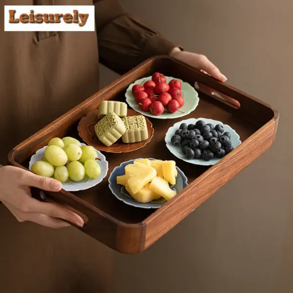 طبق تقديم على شكل زهرة اللوتس – تصميم أثري فاخر، مناسب للحلوى والفواكه والكعك 🏮🍰✨