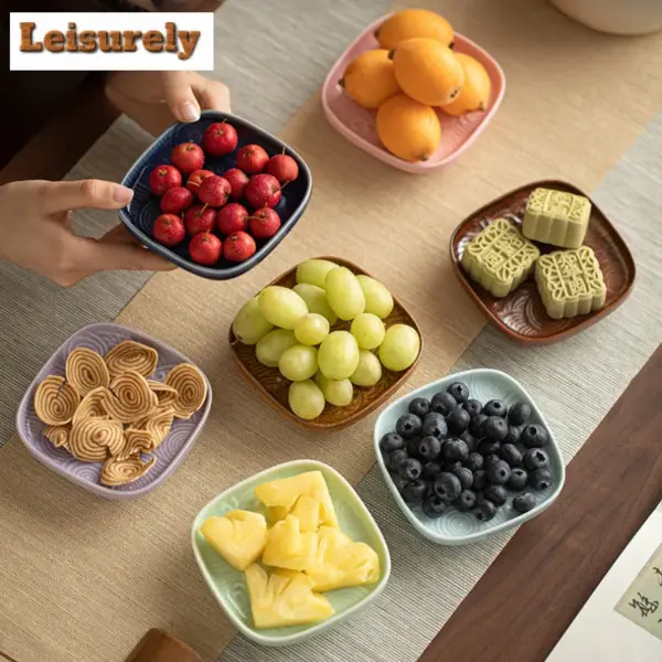 طبق تقديم فواكه فاخر بقاعدة عالية وشكل موجي – تصميم أنيق للحلويات والسكاكر والمأكولات الخفيفة 🍓🍬✨