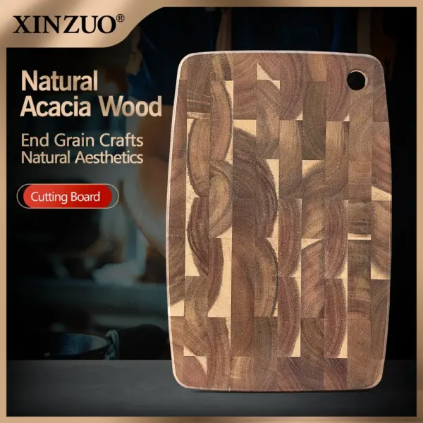 لوح من الخشب السنط الطبيعي | XINZUO – 36×24 سم، مضبوط، متين، وأفضل ضد الصدمات