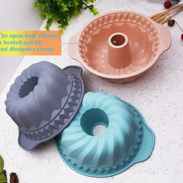 قالب سيليكون دائري حراري كبير – مناسب لتحضير كيك شارلوت، الفراولة، الفلان والإسفنجي (من أدوات الباكينج الأساسية)