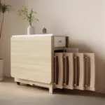 Title: طاولة طعام قابلة للطي مع 6 كراسي