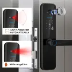 ⁦قفل الباب الذكي الرقمي بتقنية Wi-Fi مع بصمة وكاميرا⁩ - الصورة ⁦2⁩