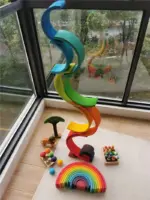 ⁦ألعاب قوس قزح الخشبية للتركيب⁩ - الصورة ⁦4⁩