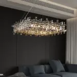⁦ثريا كريستال فاخرة بإضاءة LED⁩ - الصورة ⁦4⁩