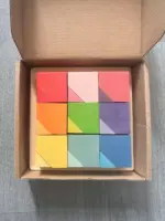 ⁦ألعاب قوس قزح الخشبية للتركيب⁩ - الصورة ⁦8⁩