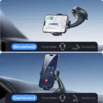 ⁦حامل هاتف سيارة بقوة شد عالية - يدور 360°⁩ - الصورة ⁦6⁩