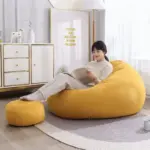 ⁦Lazy Sofa, Bean Bag, Tatami, Household, Bedroom, Living Room, Reclining, Small  Simple, Chair  Apartment, Sitting Pier⁩ - الصورة ⁦3⁩