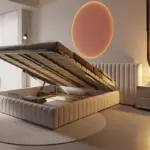 ⁦سرير ملكي أوروبي فاخر بتصميم نورديك كلاسيكي⁩ - الصورة ⁦4⁩