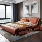 ⁦سرير ملكي فاخر بتصميم عصري متعدد الوظائف⁩ - الصورة ⁦2⁩