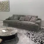 ⁦أريكة فرنسية مخملية متعددة الوظائف⁩ - الصورة ⁦3⁩