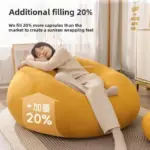 ⁦Lazy Sofa, Bean Bag, Tatami, Household, Bedroom, Living Room, Reclining, Small  Simple, Chair  Apartment, Sitting Pier⁩ - الصورة ⁦5⁩
