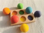 ⁦ألعاب قوس قزح الخشبية للتركيب⁩ - الصورة ⁦26⁩