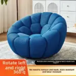 ⁦Single Seat Designer Pumpkin Lazy Sofa Balcony and Bedroom Can Lie Down and Recline Italian Minimalist Rochburg Football Sofa⁩ - الصورة ⁦11⁩