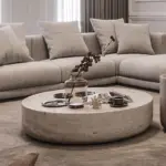 ⁦طاولة جانبية مستديرة عصرية⁩ - الصورة ⁦2⁩