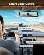 ⁦كاميرا مرآة السيارة الذكية بدقة 4K⁩ - الصورة ⁦5⁩
