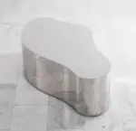 ⁦Metal Industrial Coffee Table Aesthetic Unique Minimalist Designer Side Table Modern Luxury Mesa Auxiliar Postmodern Furniture⁩ - الصورة ⁦8⁩