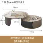 ⁦Unique Aesthetic Coffee Tables Marble European Glam Nordic Luxury Trendy Coffee Tables Round Modern Mesas Living Room Furniture⁩ - الصورة ⁦7⁩
