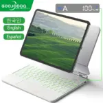 لوحة مفاتيح سحرية للآيباد مع شاشة LCD