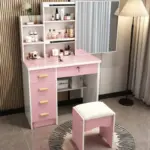 ⁦طاولة مكياج فاخرة مع مرآة مضيئة⁩ - الصورة ⁦23⁩