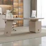 مكتب مكتبي طويل فاخر بتصميم عصري