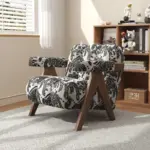 ⁦كرسي استرخاء فاخر بتصميم نوردي⁩ - الصورة ⁦2⁩
