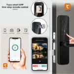 ⁦قفل الباب الذكي الرقمي بتقنية Wi-Fi مع بصمة وكاميرا⁩ - الصورة ⁦4⁩