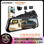كاميرا مرآة السيارة الذكية بدقة 4K