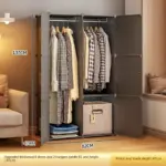 ⁦خزانة ملابس قابلة للطي بتصميم مكعبات عصرية⁩ - الصورة ⁦16⁩