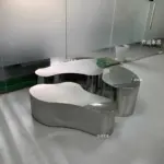 ⁦Metal Luxury Coffee Table Decoration Living Room Designer Side Table Moving Standing Nordic Couchtisch Lounge Suite Furniture⁩ - الصورة ⁦3⁩