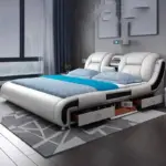 سرير ملكي فاخر بتصميم عصري متعدد الوظائف