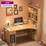 ⁦طاولة كمبيوتر زاوية كبيرة على شكل حرف L⁩ - الصورة ⁦11⁩