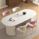 ⁦طاولة طعام بيضاوية فاخرة⁩ - الصورة ⁦2⁩