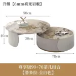 ⁦Unique Aesthetic Coffee Tables Marble European Glam Nordic Luxury Trendy Coffee Tables Round Modern Mesas Living Room Furniture⁩ - الصورة ⁦16⁩