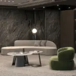 ⁦أريكة استرخاء فاخرة بتصميم أوروبي منحني⁩ - الصورة ⁦5⁩