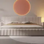 ⁦سرير ملكي أوروبي فاخر بتصميم نورديك كلاسيكي⁩ - الصورة ⁦2⁩