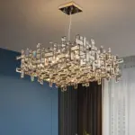 ⁦ثريا كريستال فاخرة بإضاءة LED⁩ - الصورة ⁦2⁩