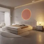 ⁦سرير ملكي أوروبي فاخر بتصميم نورديك كلاسيكي⁩ - الصورة ⁦5⁩