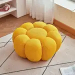 ⁦Single Seat Designer Pumpkin Lazy Sofa Balcony and Bedroom Can Lie Down and Recline Italian Minimalist Rochburg Football Sofa⁩ - الصورة ⁦8⁩