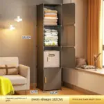 ⁦خزانة ملابس قابلة للطي بتصميم مكعبات عصرية⁩ - الصورة ⁦22⁩