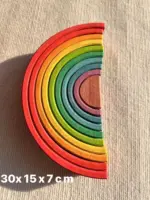 ⁦ألعاب قوس قزح الخشبية للتركيب⁩ - الصورة ⁦16⁩