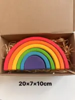 ⁦ألعاب قوس قزح الخشبية للتركيب⁩ - الصورة ⁦27⁩